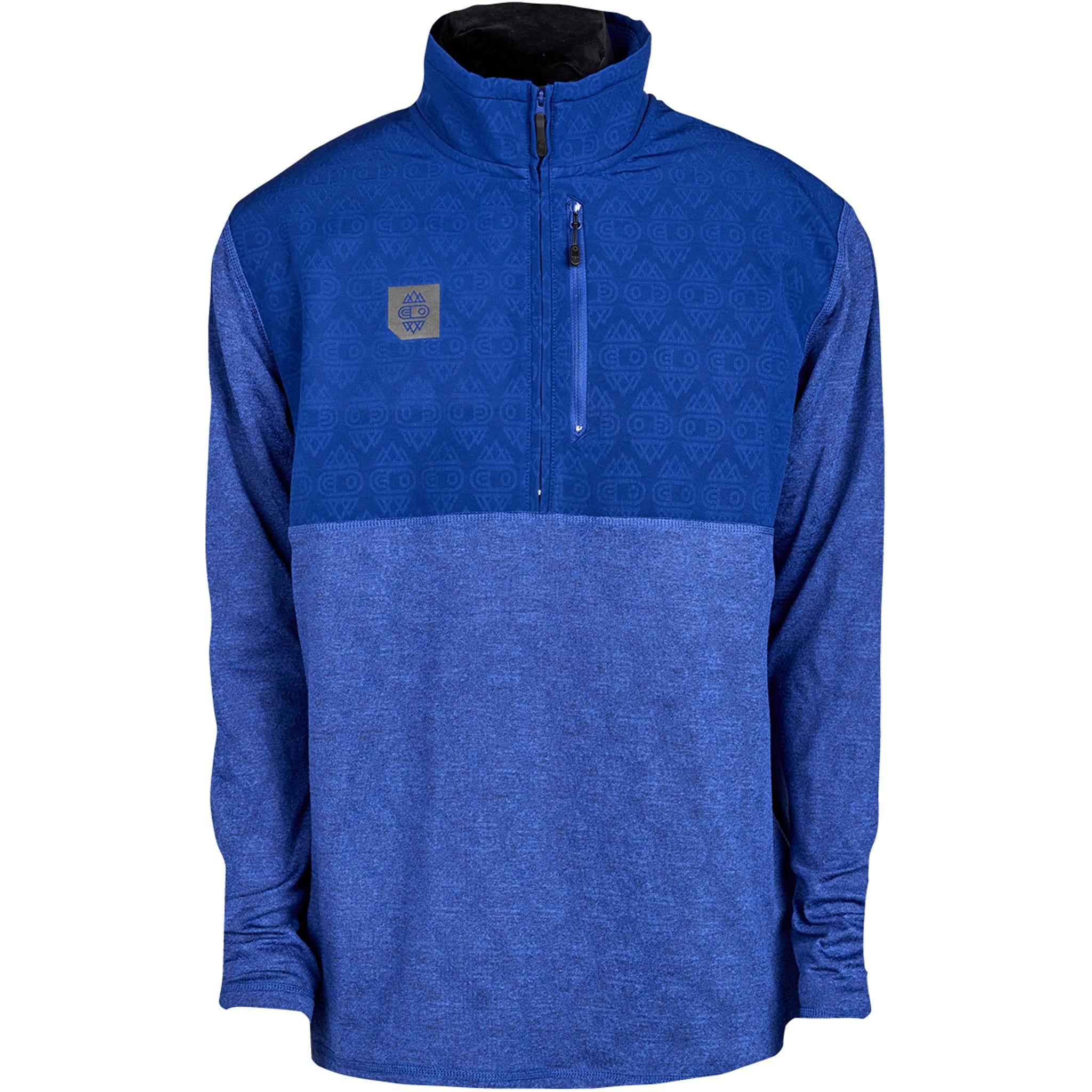 Airblaster Quickstrike Qtr Zip Cobalt Mens Thermal