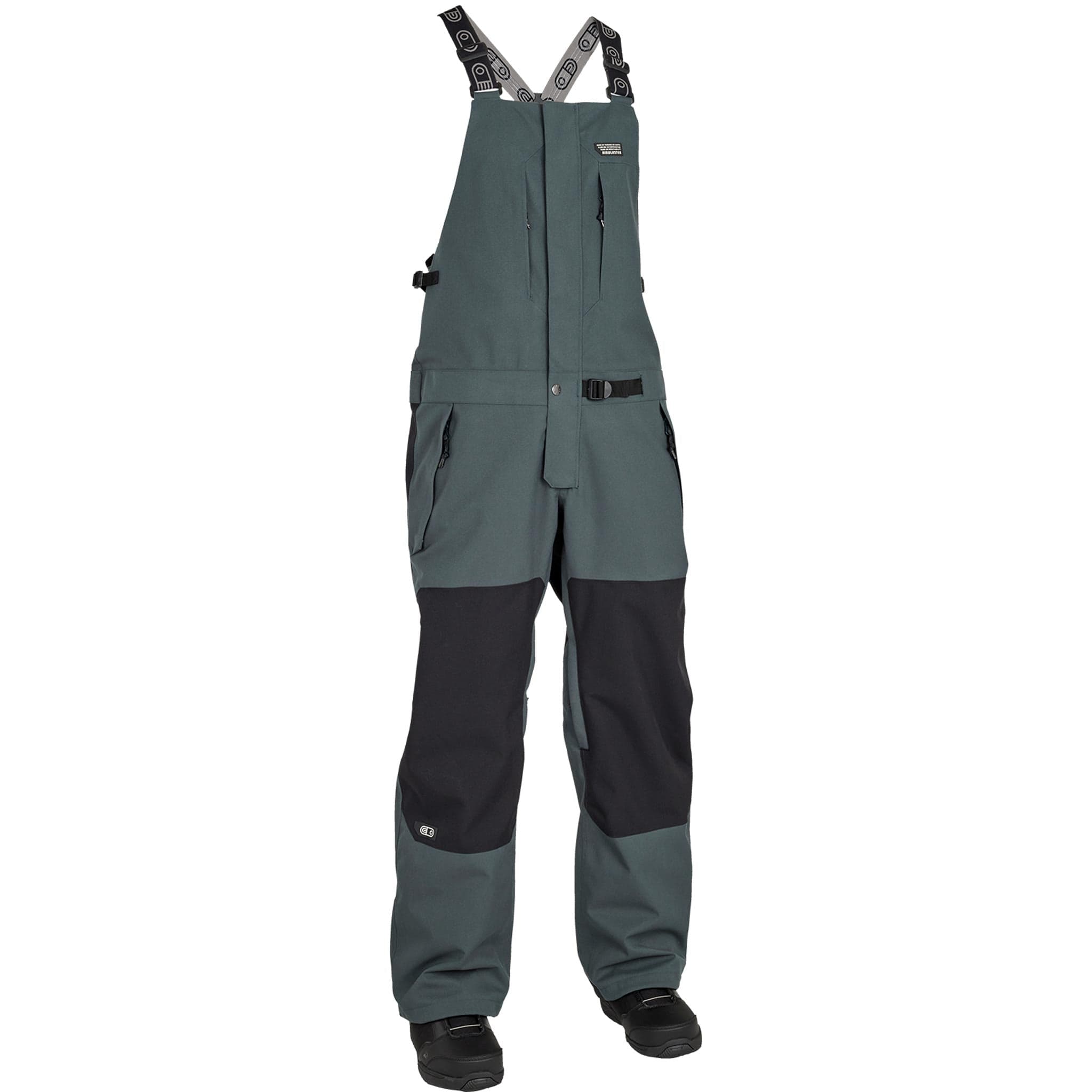 Airblaster Stretch Krill Bib Night Spruce Mens Snowboard Pant