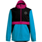 Airblaster Trenchover Jacket Bluebird Magenta Black Mens Snowboard Coat