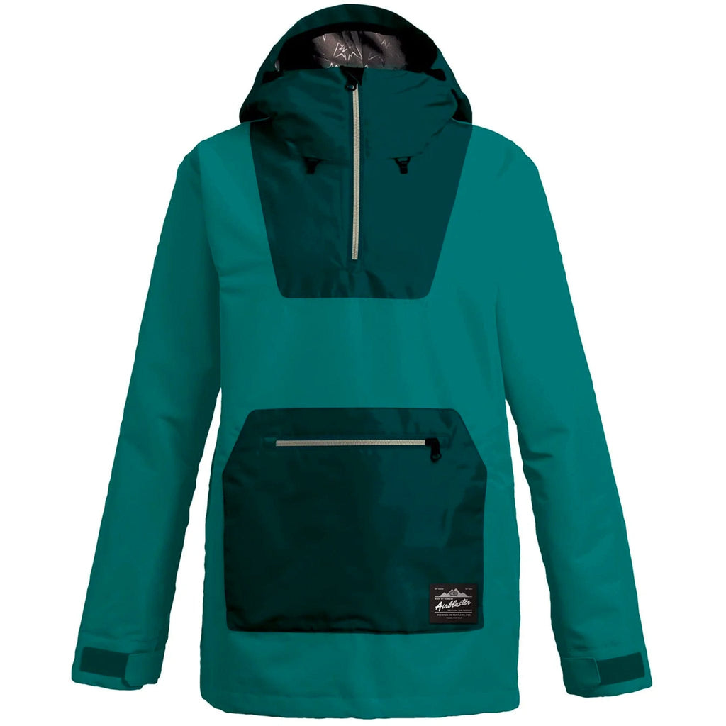 Airblaster Women's Freedom Pullover Teal Womens Snowboard Jacket