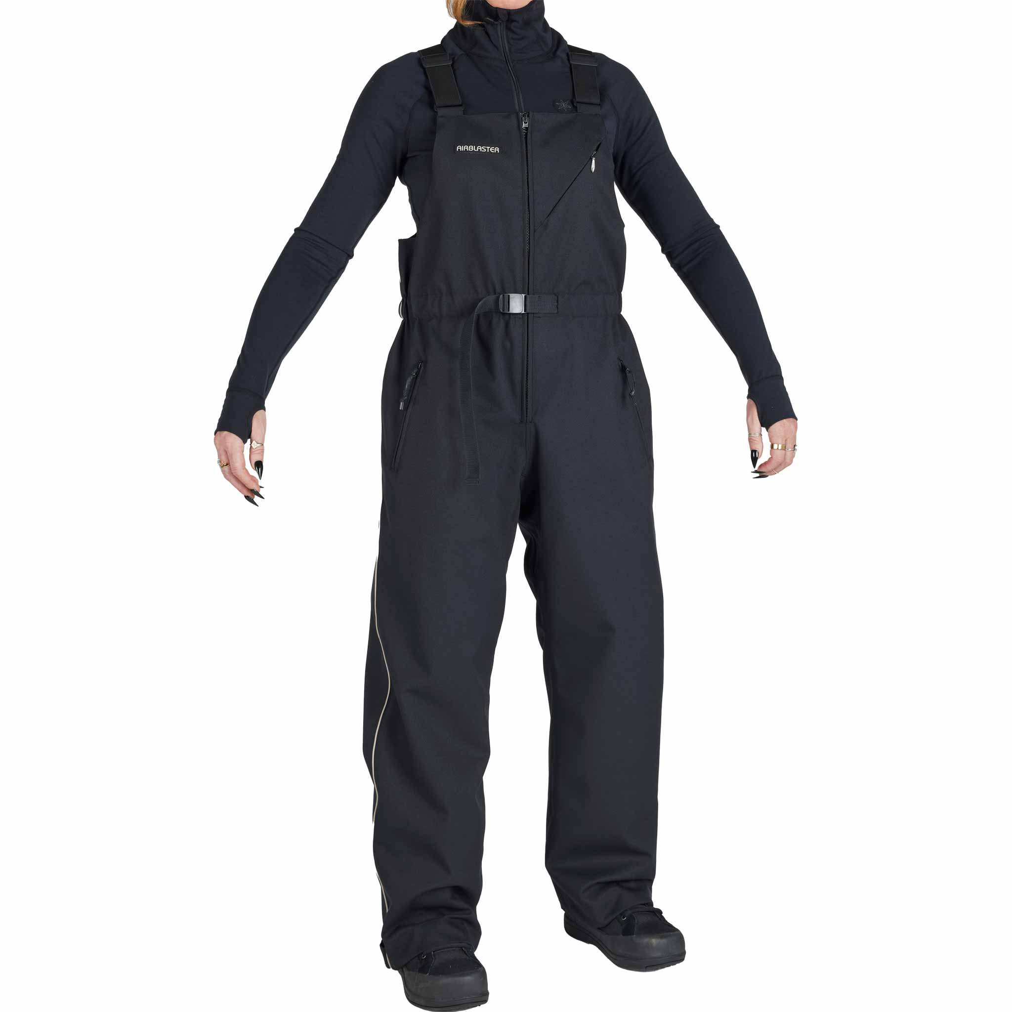 Airblaster Womens Every Body Bib Black 2026 Womens Snowboard Pants