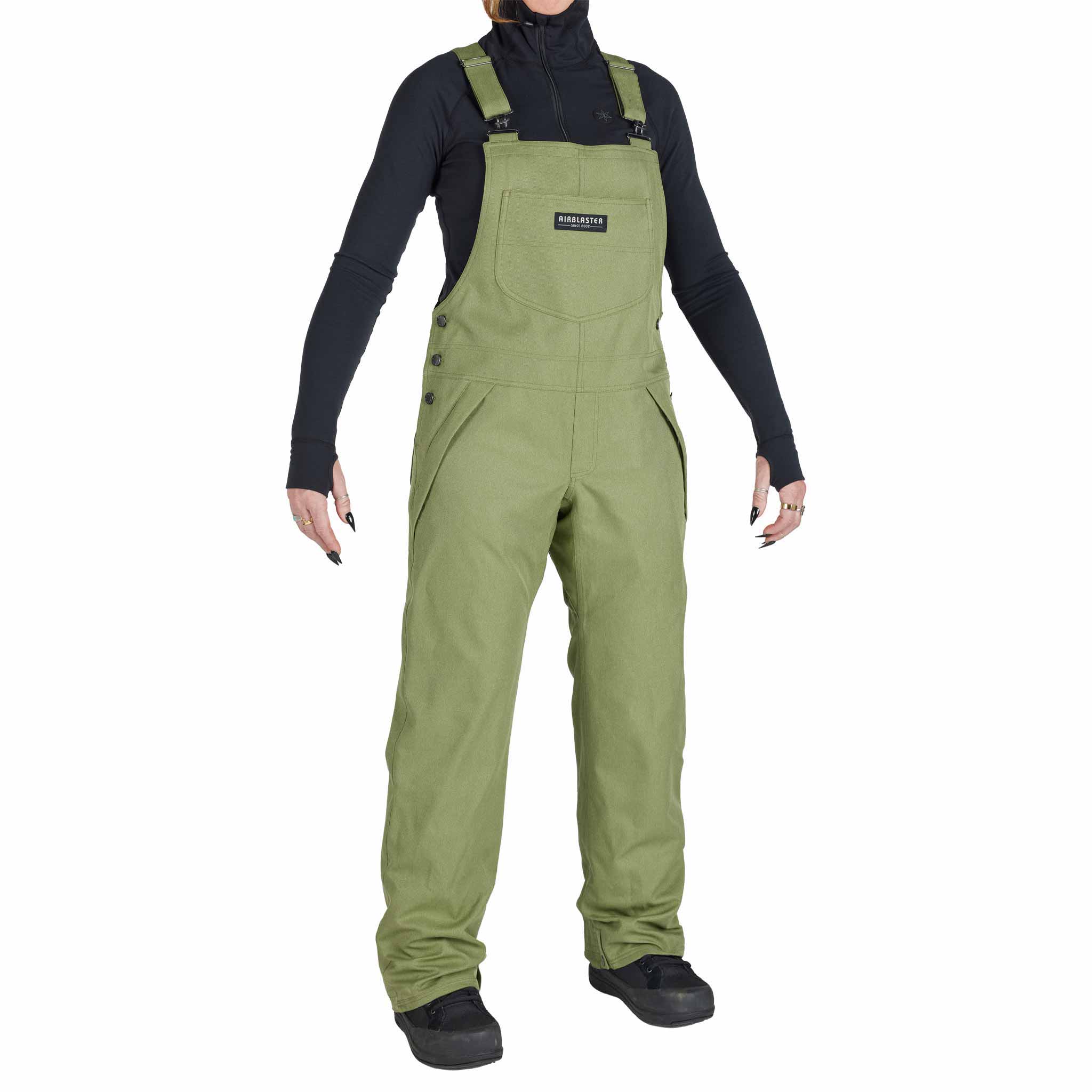 Airblaster Womens Freedom Bib Sage 2026 Womens Snowboard Pants