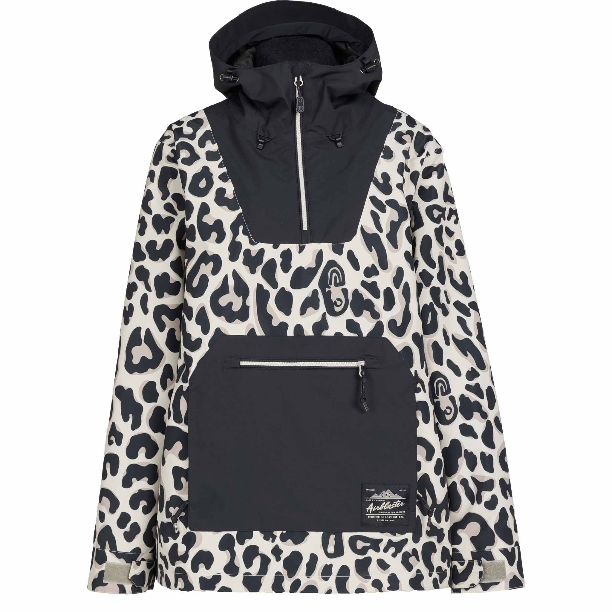 Airblaster Womens Freedom Pullover Snow Leopard 2026 Womens Snowboard Jacket