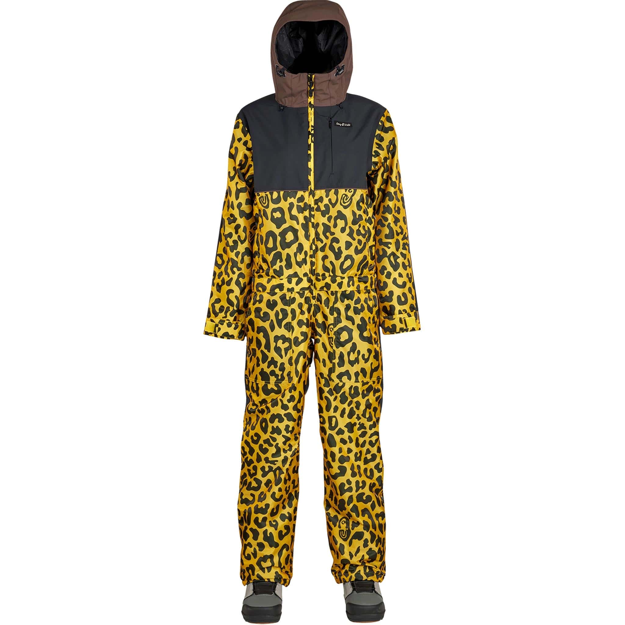 Airblaster Womens Insulated Freedom Suit Leopard Shimmer Womens Snowboard Jacket