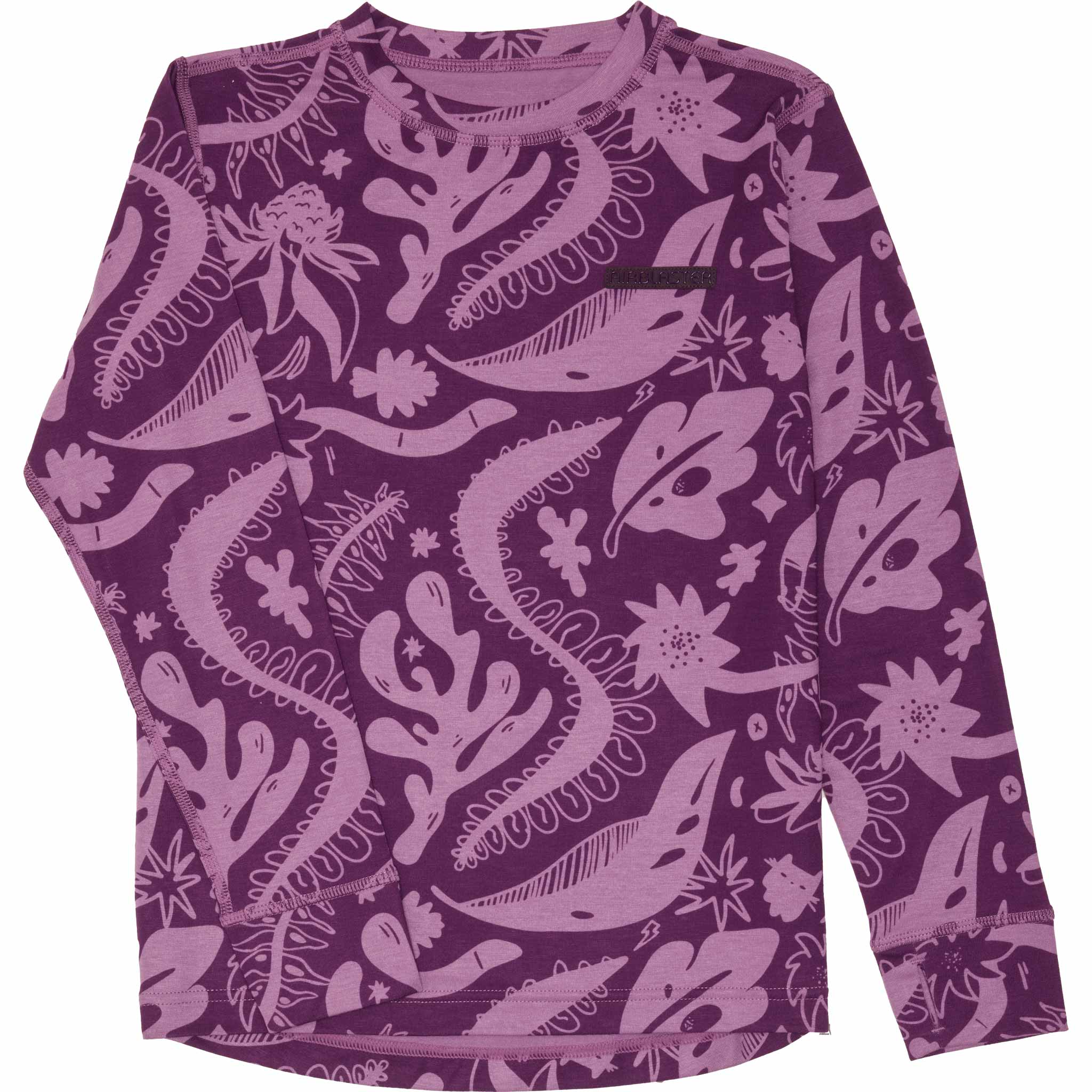 Airblaster Youth Base Layer Top Blackberry Earth Life Youth Thermal