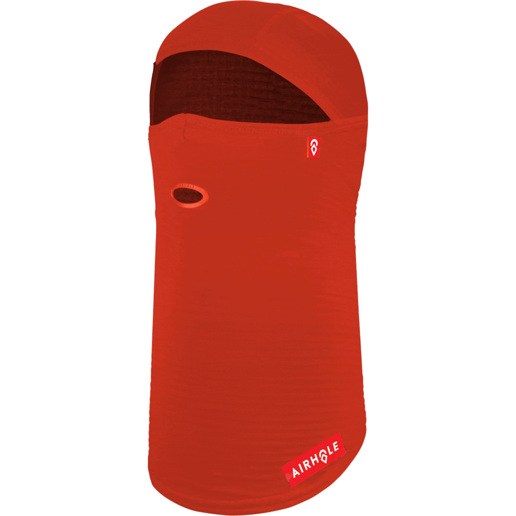 Airhole Balaclava Full Hinge Waffle Fleece Red Glow 2024 Facemask