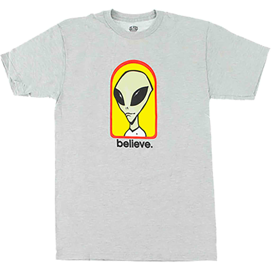 Alien Workshop Believe Tee Heather Gray T Shirt