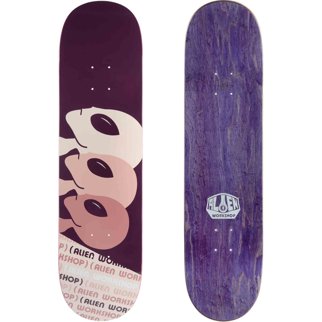 Alien Workshop Strobe Parenthesis Purple 8.25" Skateboard Deck Skateboard