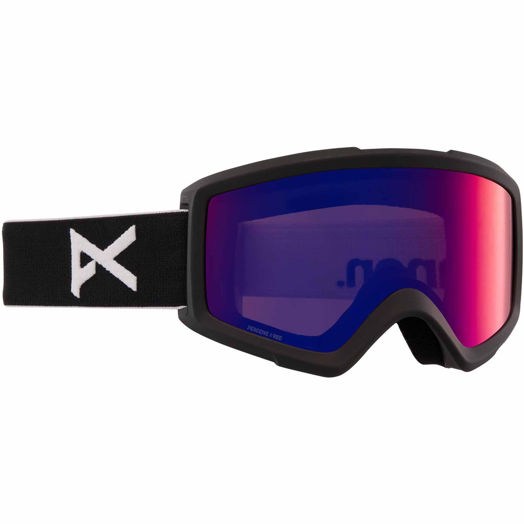 Anon Helix 2.0 Low Bridge Goggle + Bonus Lens Black Perceive Sunny