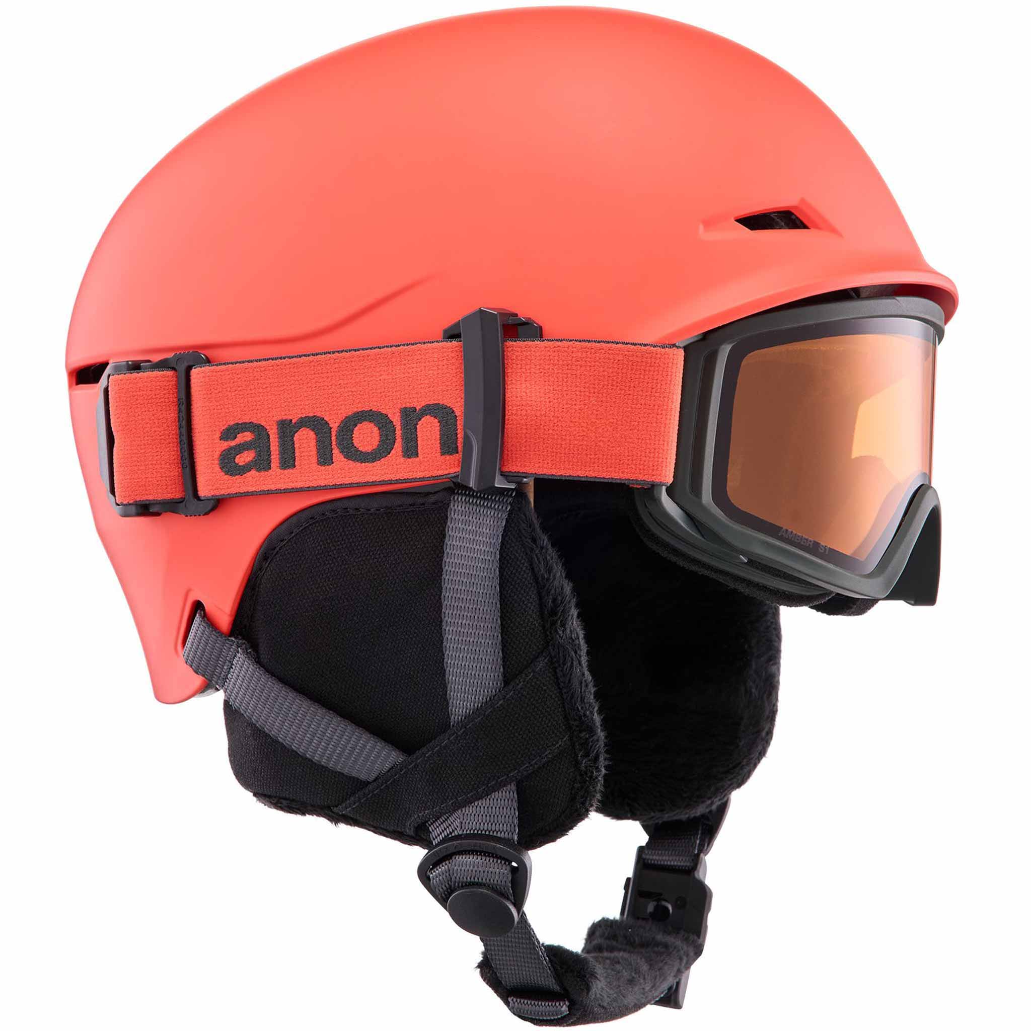 Anon Kids Define Ski & Snowboard Helmet Fiesta Red 2026 Snowboard Helmet
