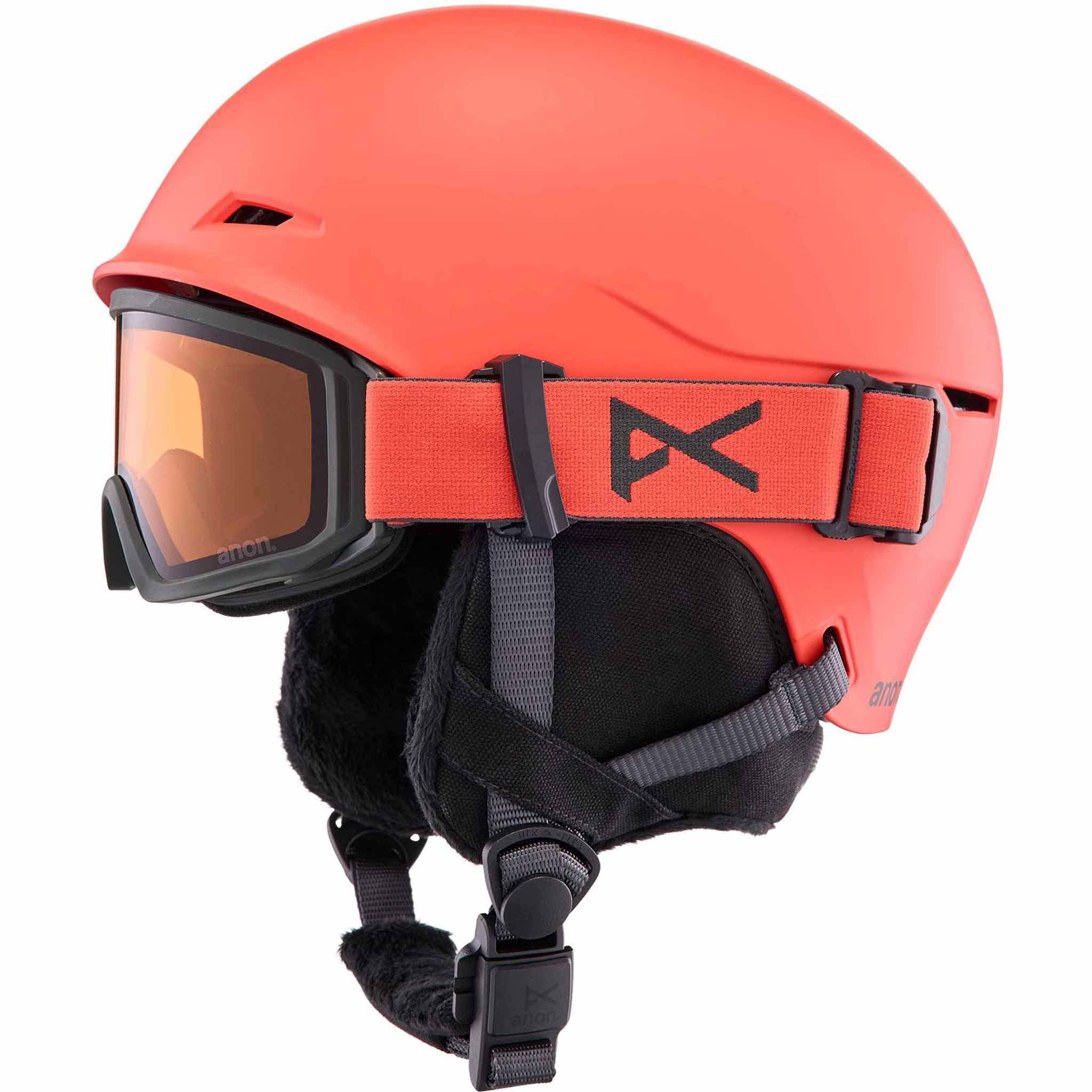 Anon Kids Define Ski & Snowboard Helmet Fiesta Red 2026 Snowboard Helmet
