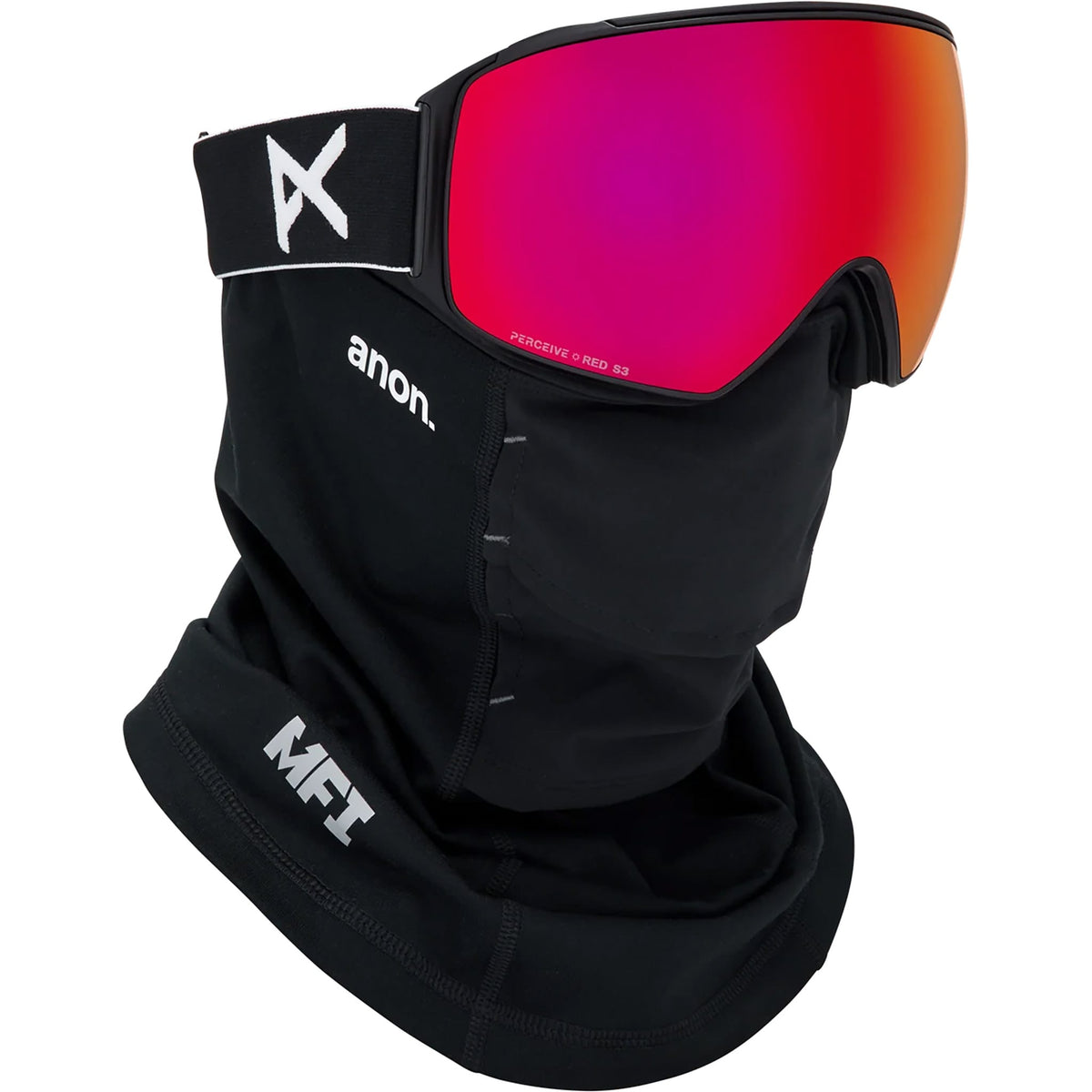Anon M4 Toric Goggle Black Perceive Sunny Red + MFI 2027 Goggles