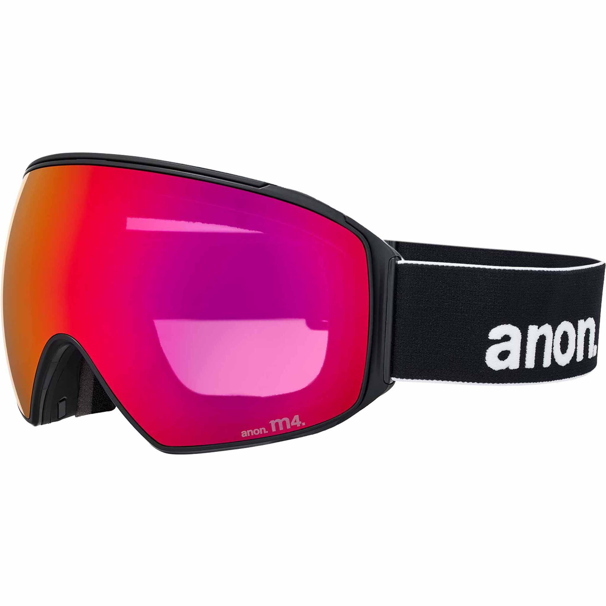 Anon M4 Toric Low Bridge Goggle + Bonus Lens + MFI Face Mask Black Perceive Sunny Red 2026 Goggles