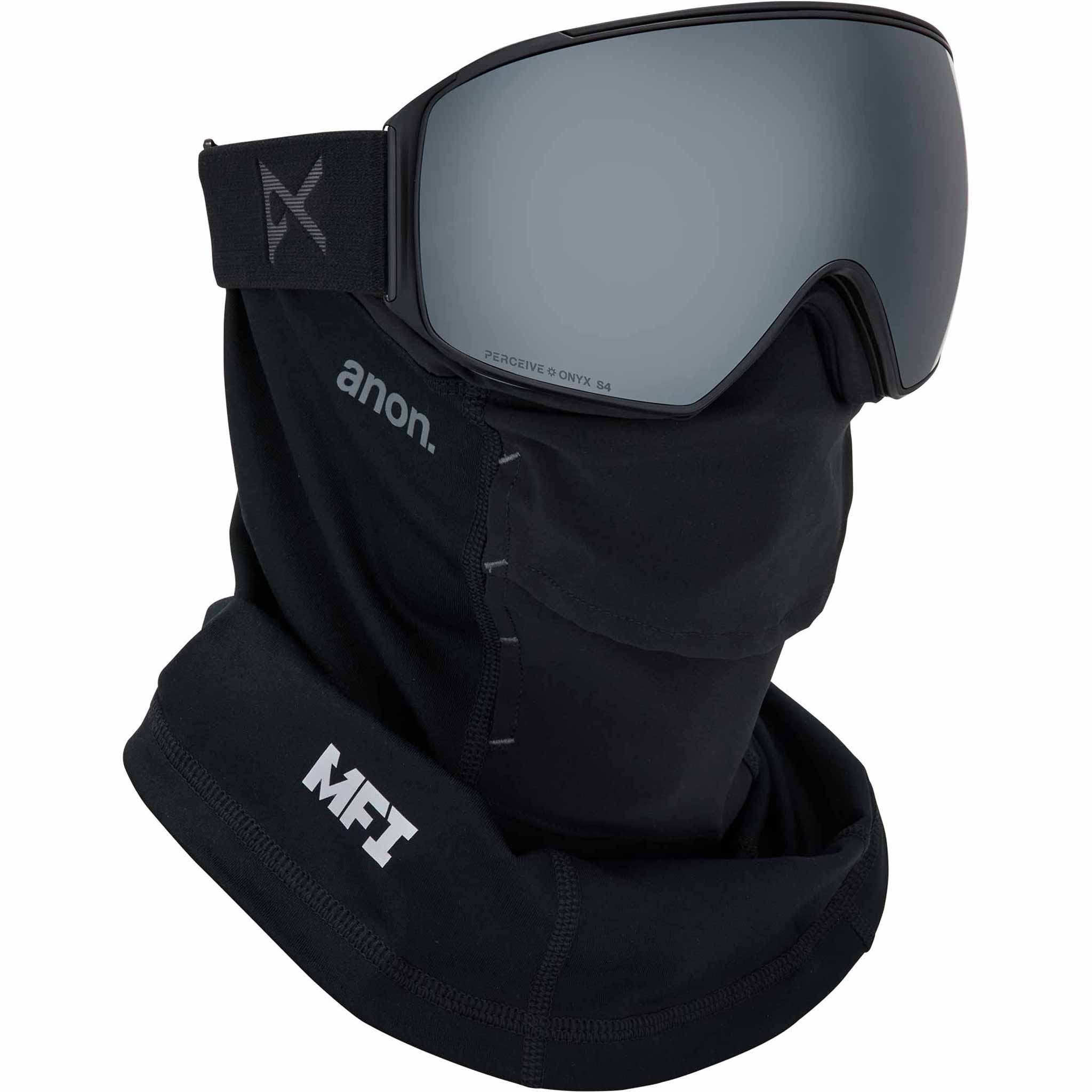 Anon M4 Toric Low Bridge Goggle + Bonus Lens + MFI Face Mask Smoke Perceive Sunny Onyx 2026 Goggles