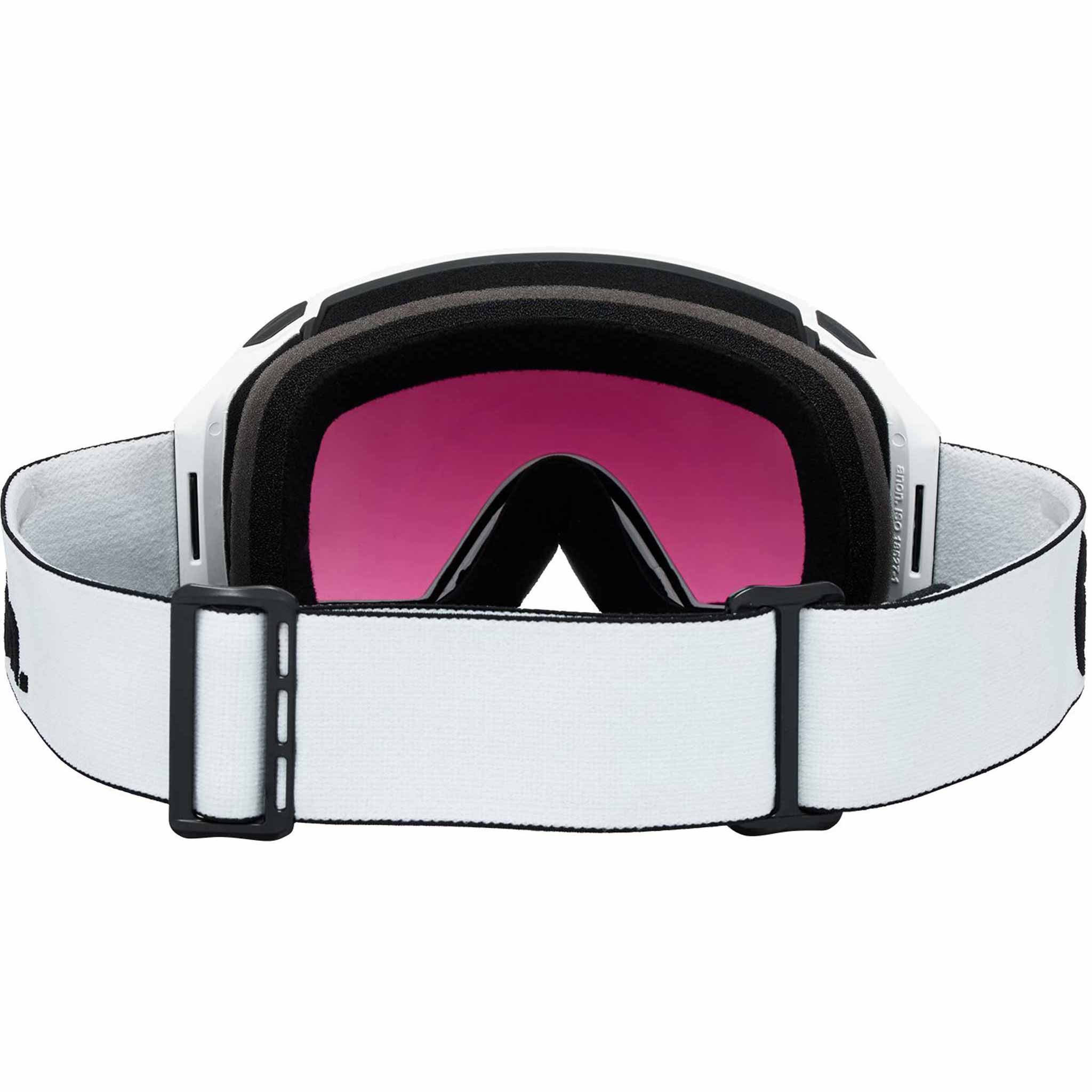 Anon M4 Toric Low Bridge Goggle + Bonus Lens + MFI Face Mask White Perceive Sunny Onyx 2026 Goggles