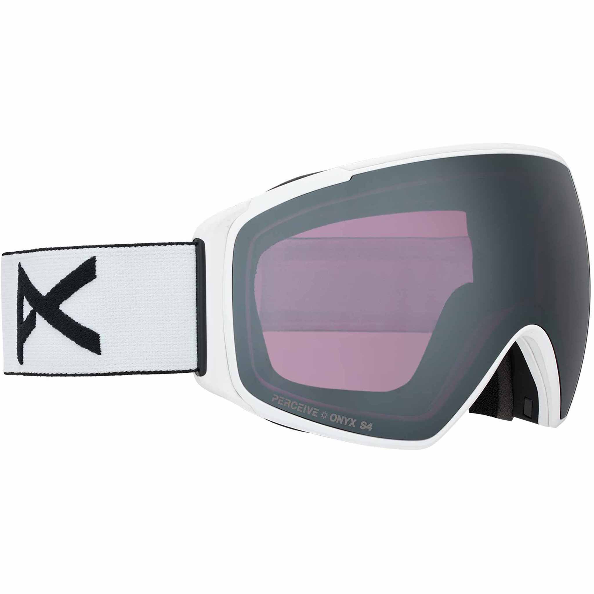 Anon M4S Toric Low Bridge Goggle + Bonus Lens + MFI Face Mask White Perceive Sunny Onyx 2026 Goggles