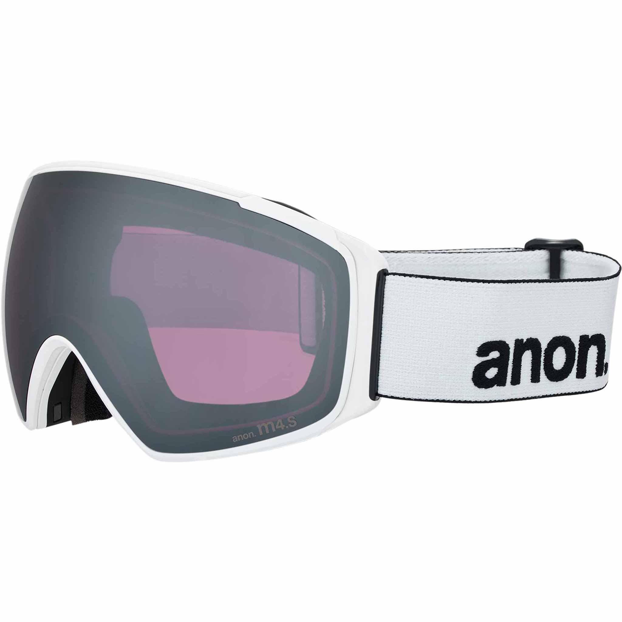 Anon M4S Toric Low Bridge Goggle + Bonus Lens + MFI Face Mask White Perceive Sunny Onyx 2026 Goggles