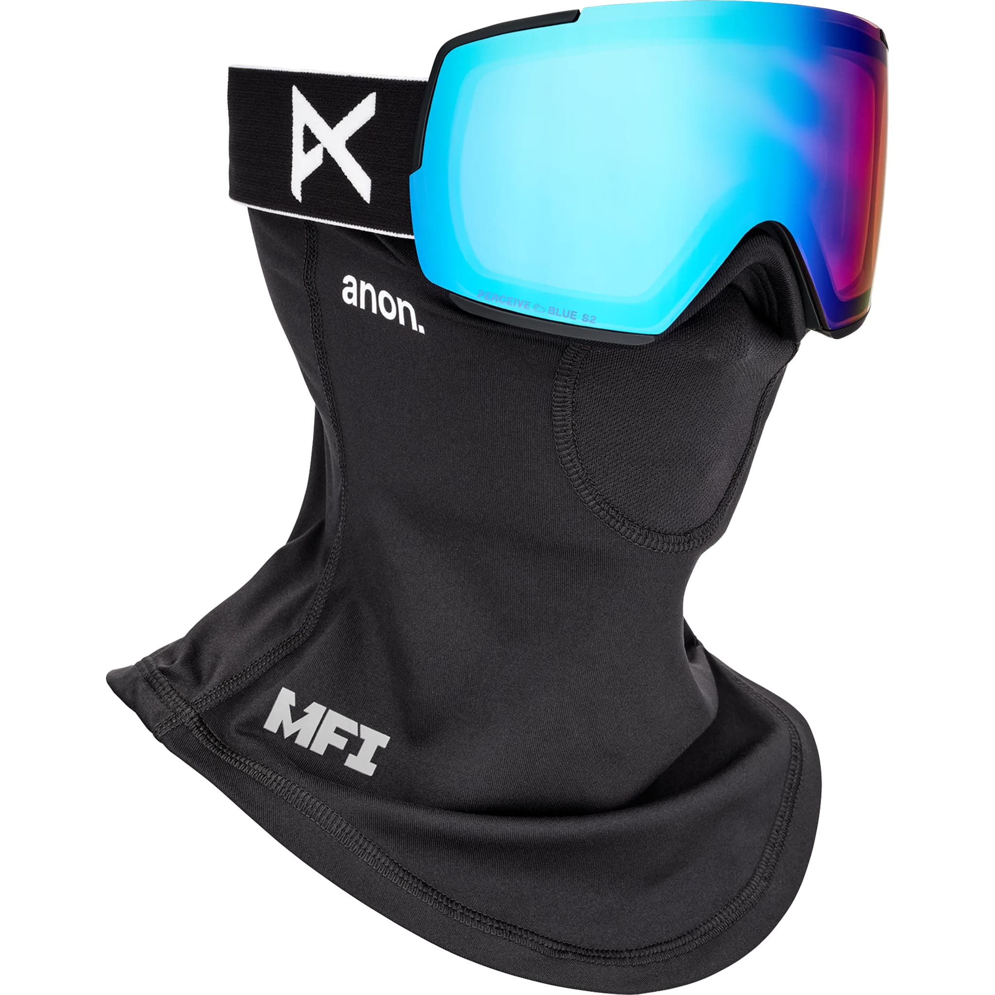 Anon M5 Goggle Black Perceive Variable Blue + Bonus Lens + MFI Face Mask 2027 Goggles