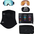 Anon M5 Goggle Black Perceive Variable Blue + Bonus Lens + MFI Face Mask 2027 Goggles