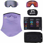 Anon M5 Low Bridge Goggle + Bonus Lens + MFI Face Mask Hyper Lilac Perceive Sunny Onyx 2026 Goggles