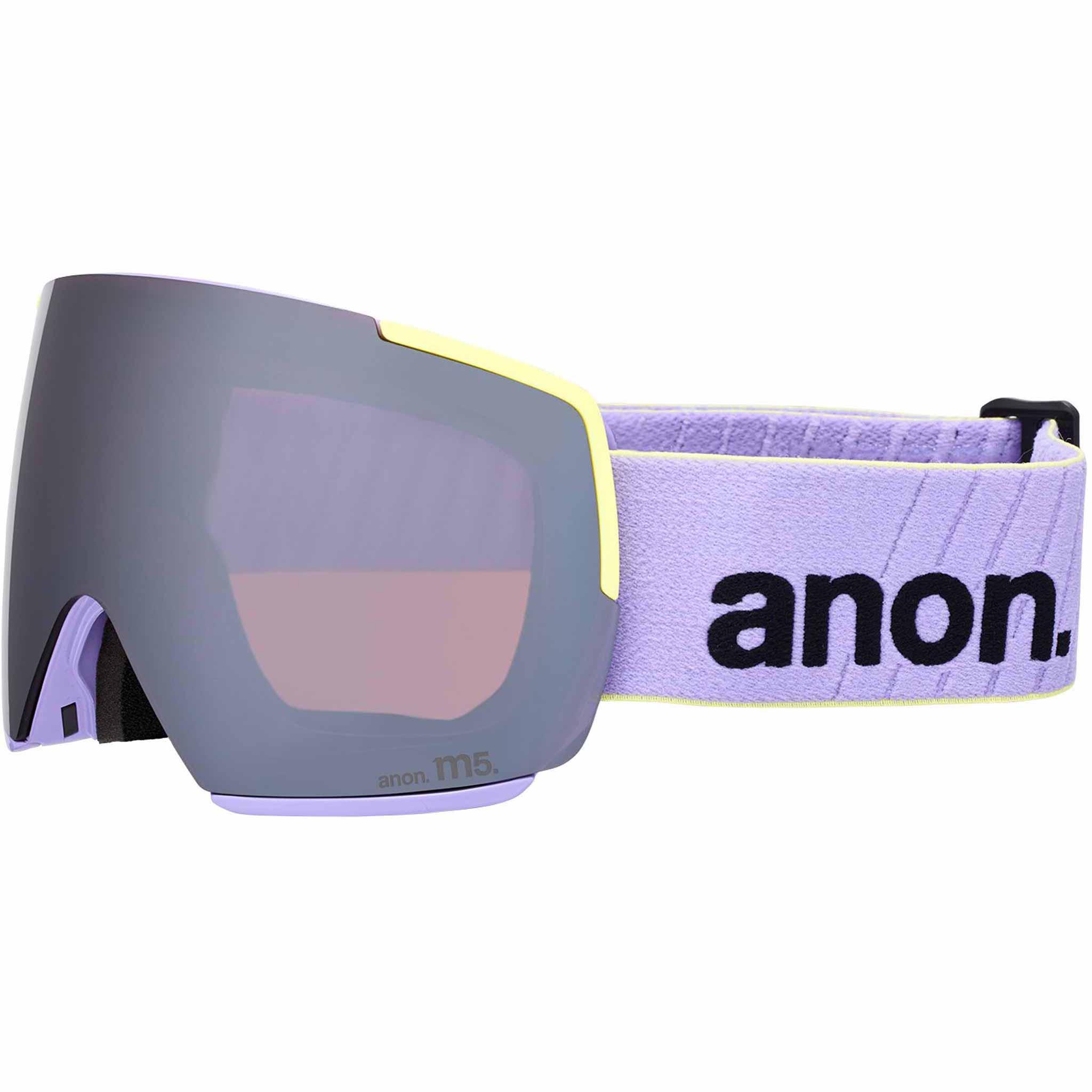 Anon M5 Low Bridge Goggle + Bonus Lens + MFI Face Mask Hyper Lilac Perceive Sunny Onyx 2026 Goggles