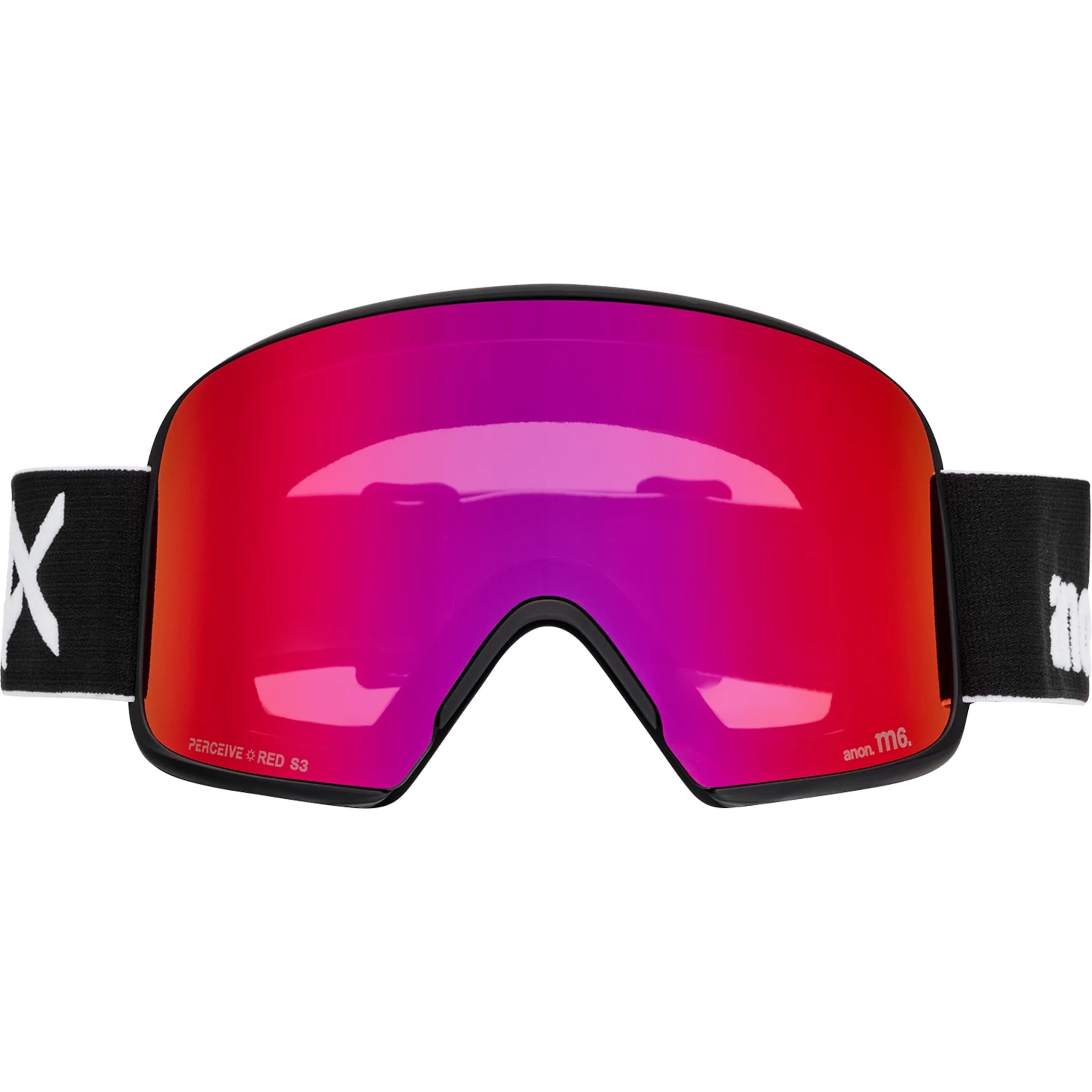 Anon M6 Goggle Black Perceive Sunny Red + Bonus Lens + MFI Face Mask 2027 Goggles