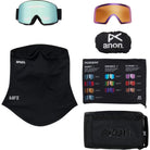Anon M6 Goggle Black Perceive Variable Blue + Bonus Lens + MFI Face Mask 2027 Goggles