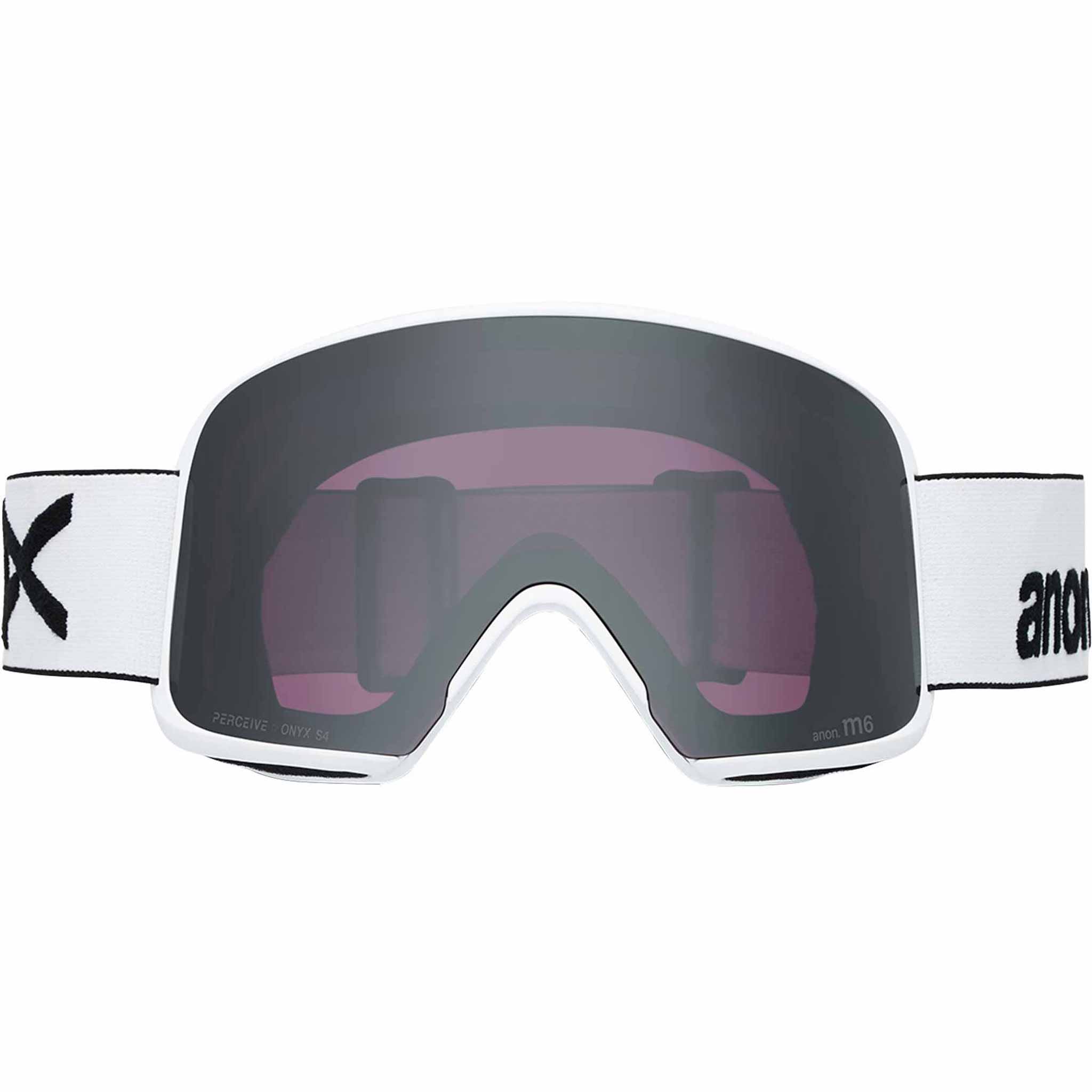 Anon M6 Low Bridge Goggle White Perceive Sunny Onyx 2026 Goggles