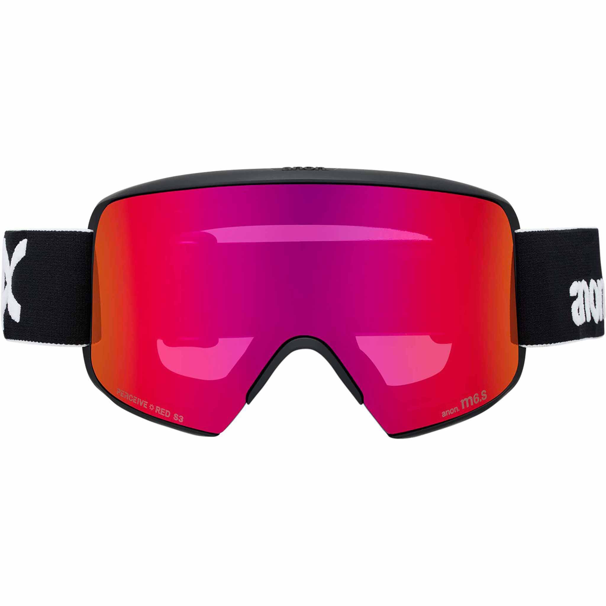 Anon M6S Low Bridge Goggle Black Perceive Sunny Red 2026 Goggles