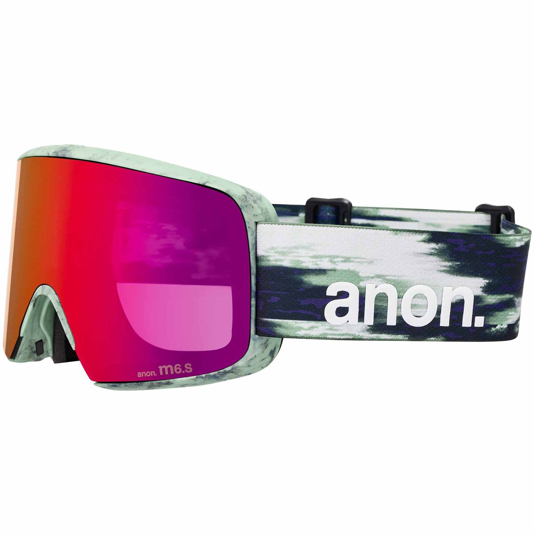 Anon M6S Low Bridge Goggle Family Tree Perceive Sunny Red 2026 Goggles