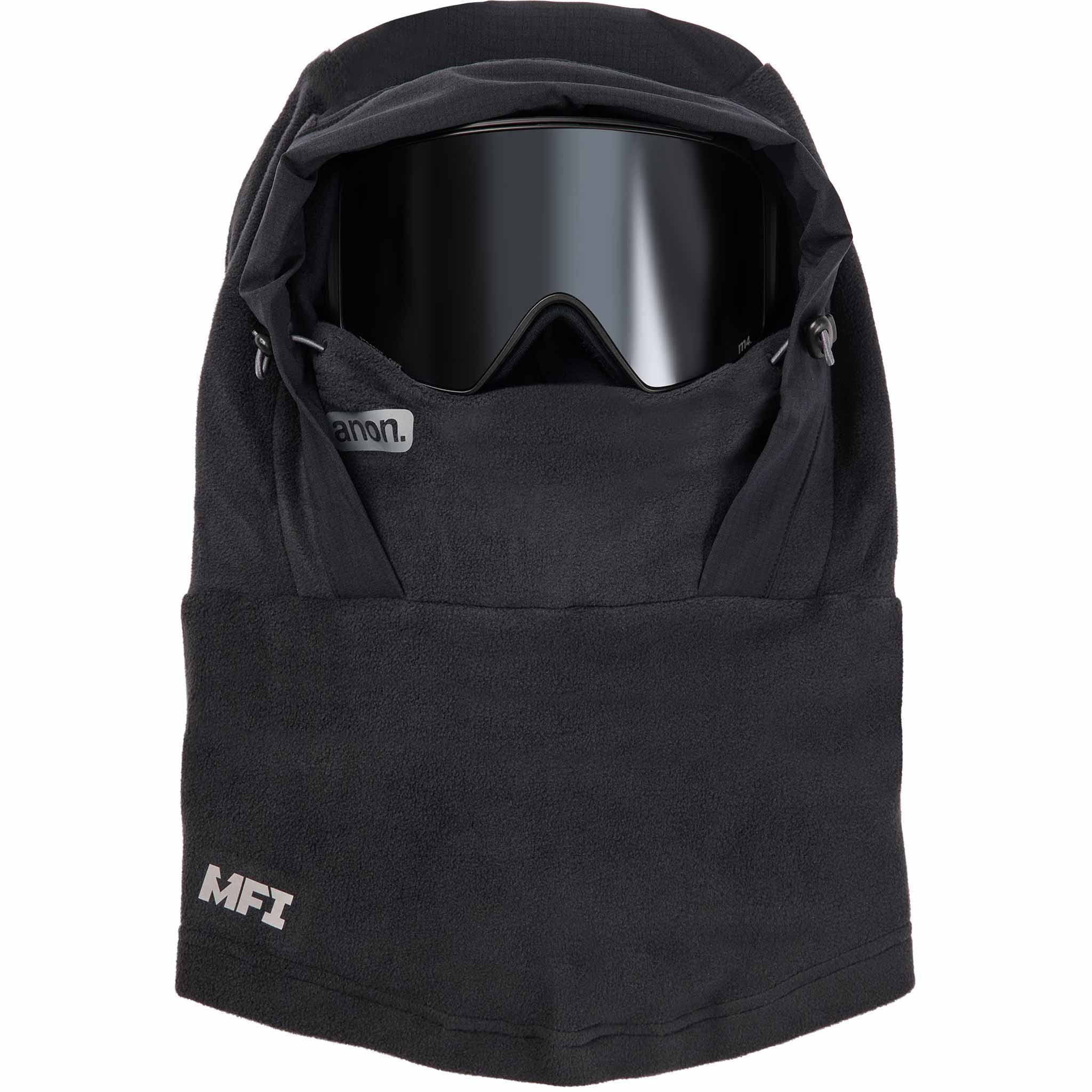 Anon MFI Fleece Helmet Hood Black 2026 Facemask