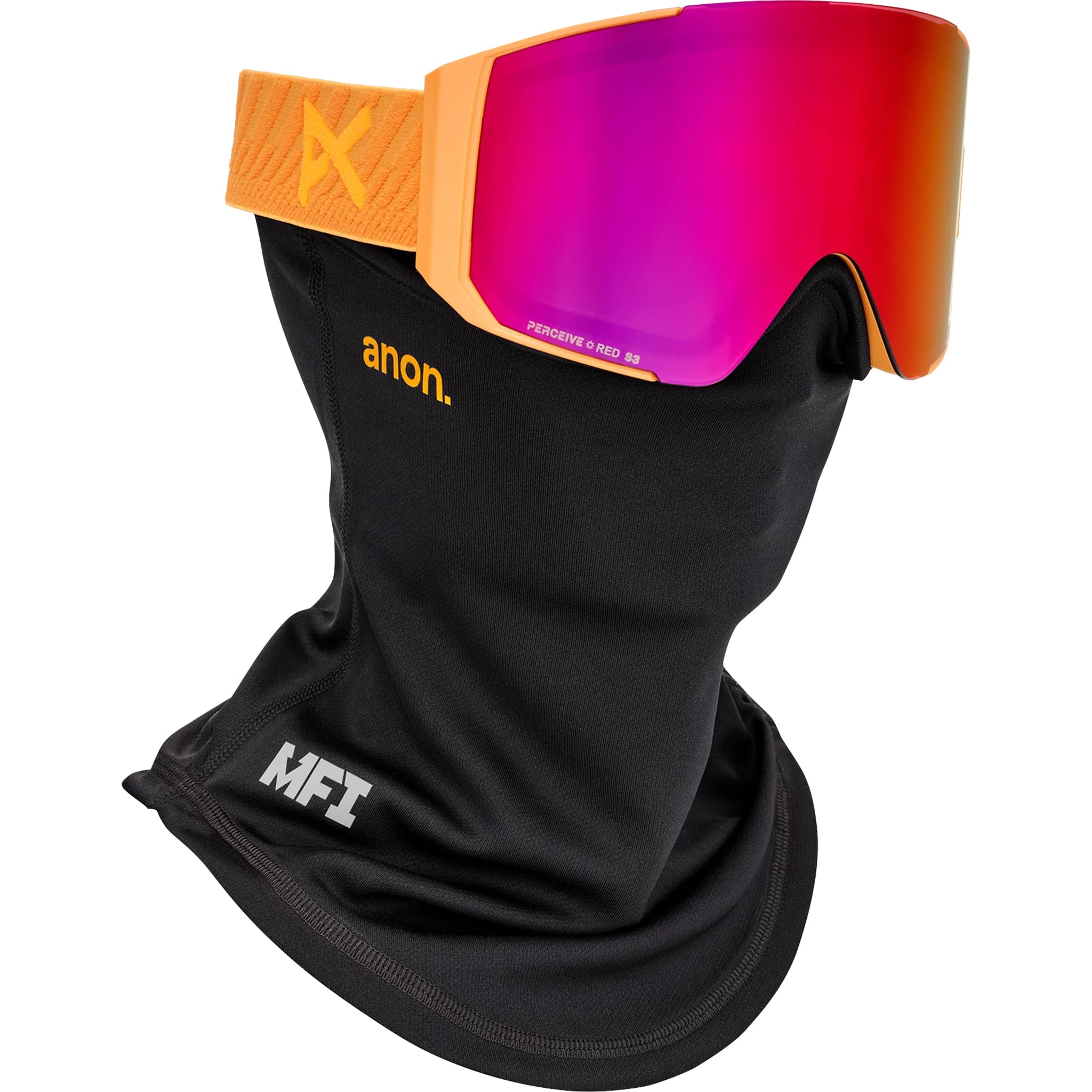 Anon Sync Goggle Autumn Glow Perceive Sunny Red + Bonus Lens + MFI Face Mask 2027 Goggles