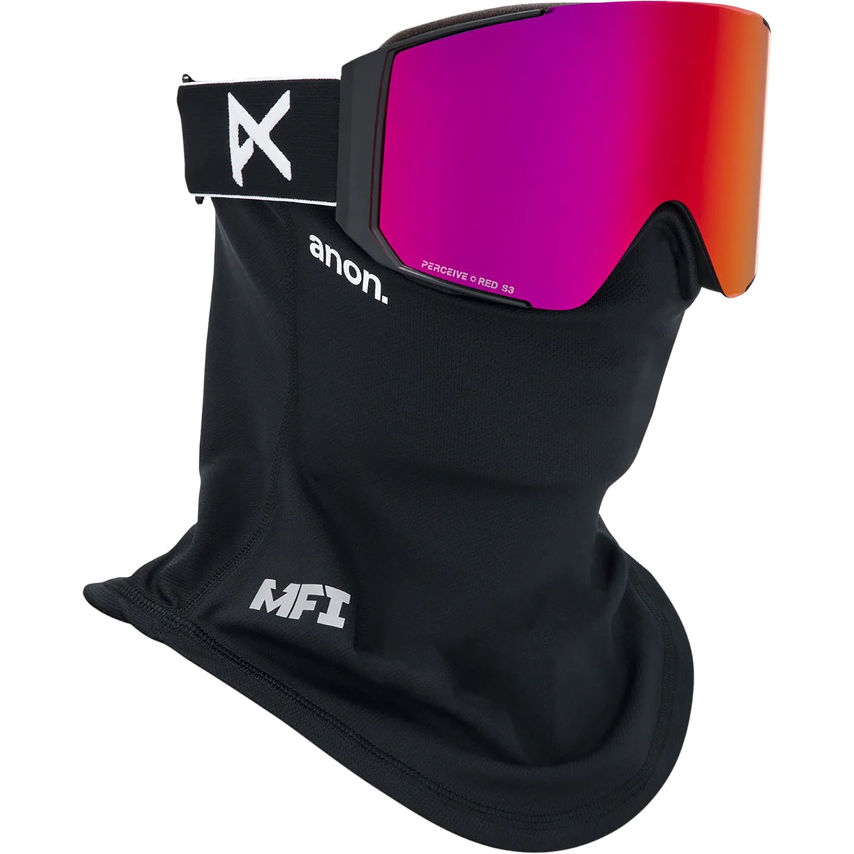 Anon Sync Goggle Black Perceive Sunny Red + MFI 2027 Goggles
