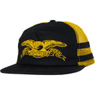 Anti Hero Basic Eagle Snapback Hat Black Yellow Hats