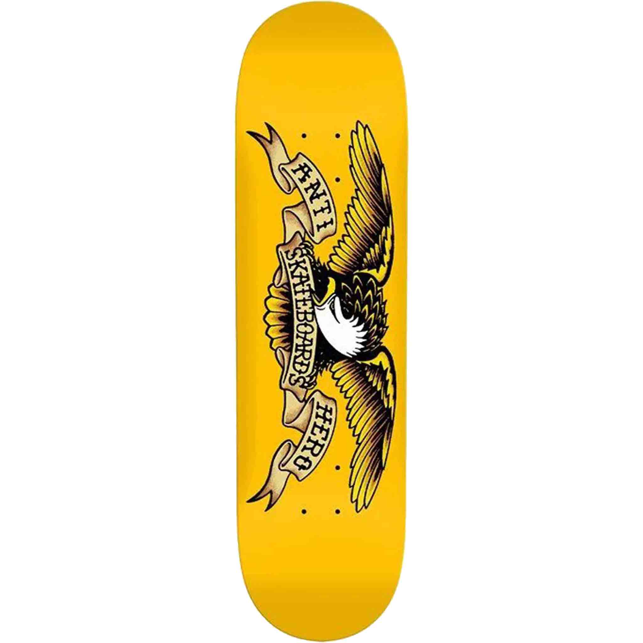 Anti Hero DBX Eagle Yellow 8.25" Skateboard Deck Skateboard