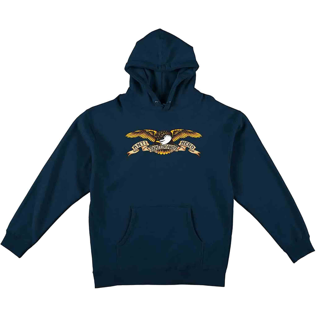 Anti Hero Eagle Hooded Sweatshirt Navy Black Multi Sweatshirts