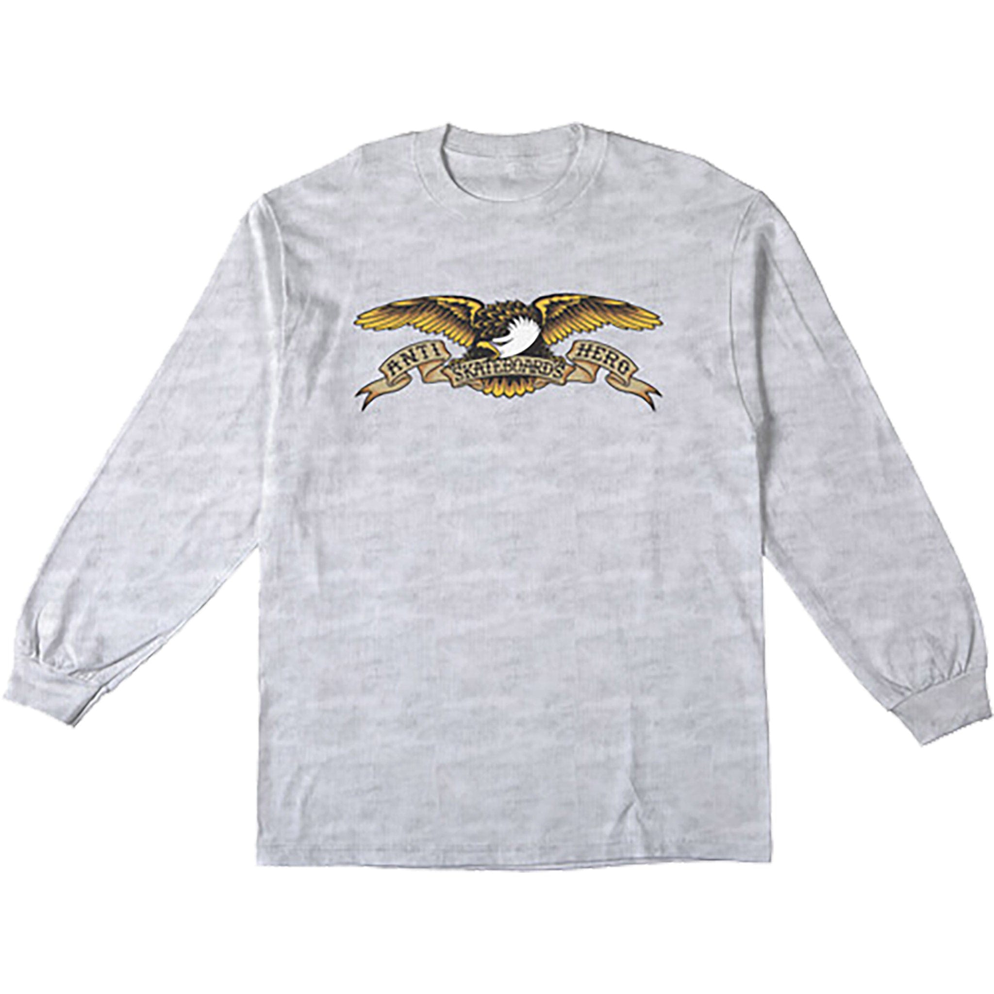 Anti Hero Eagle Long Sleeve Tee Ash Black Multi Colour T Shirt