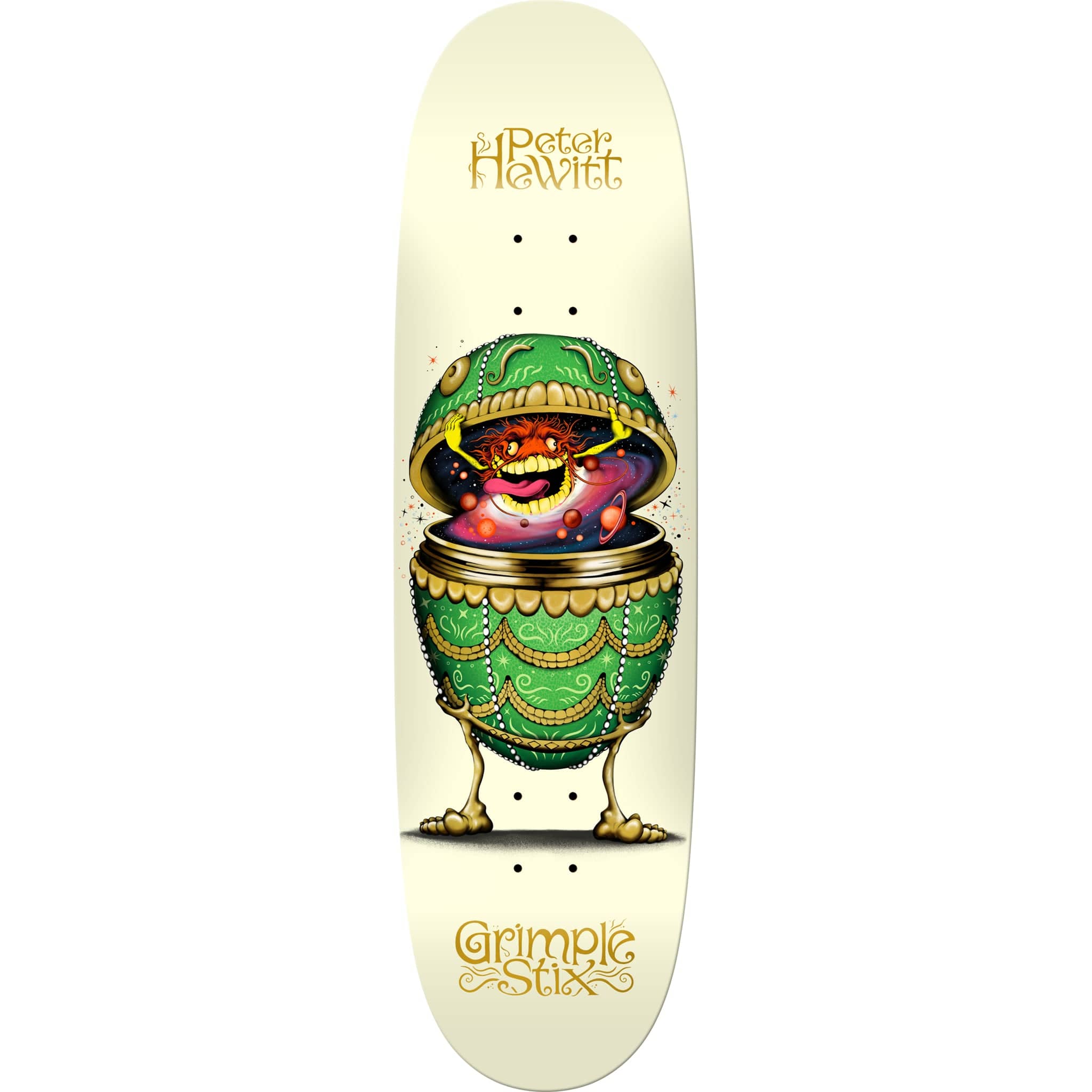 Anti Hero Hewitt Grimple Stix Fabrage Egg Skateboard Deck 8.75" Skateboard