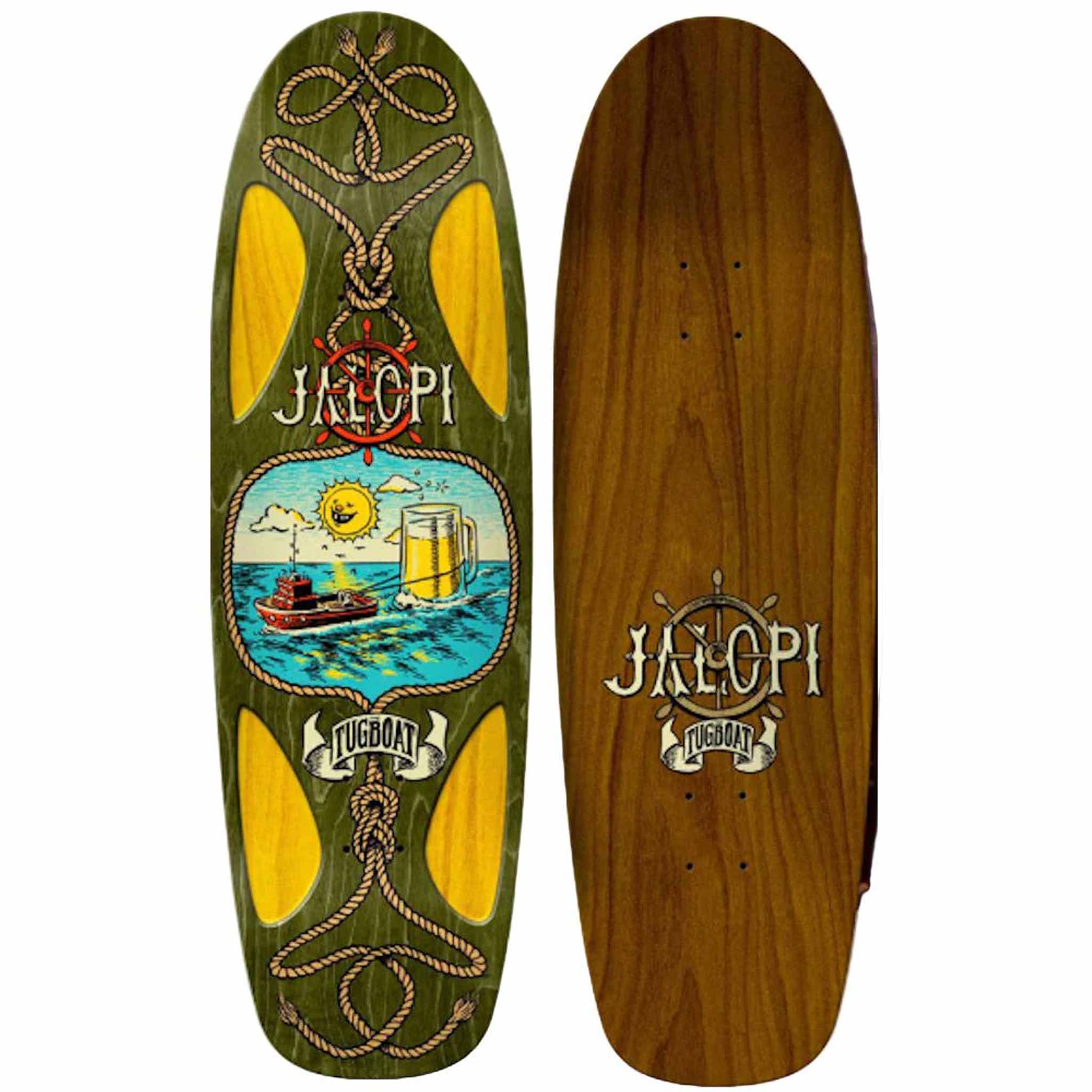 Anti Hero Jalopi Tugboat 9.8" Skateboard Deck Green Skateboard