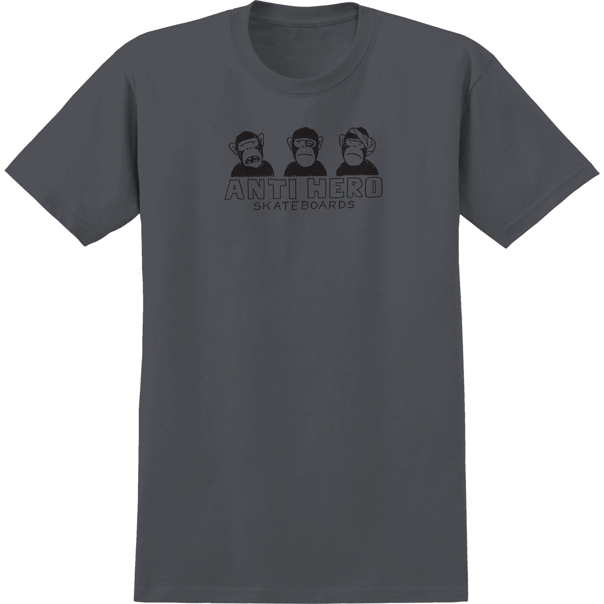 Anti Hero No Evil Tee Asphalt - Sanction Skate And Snow
