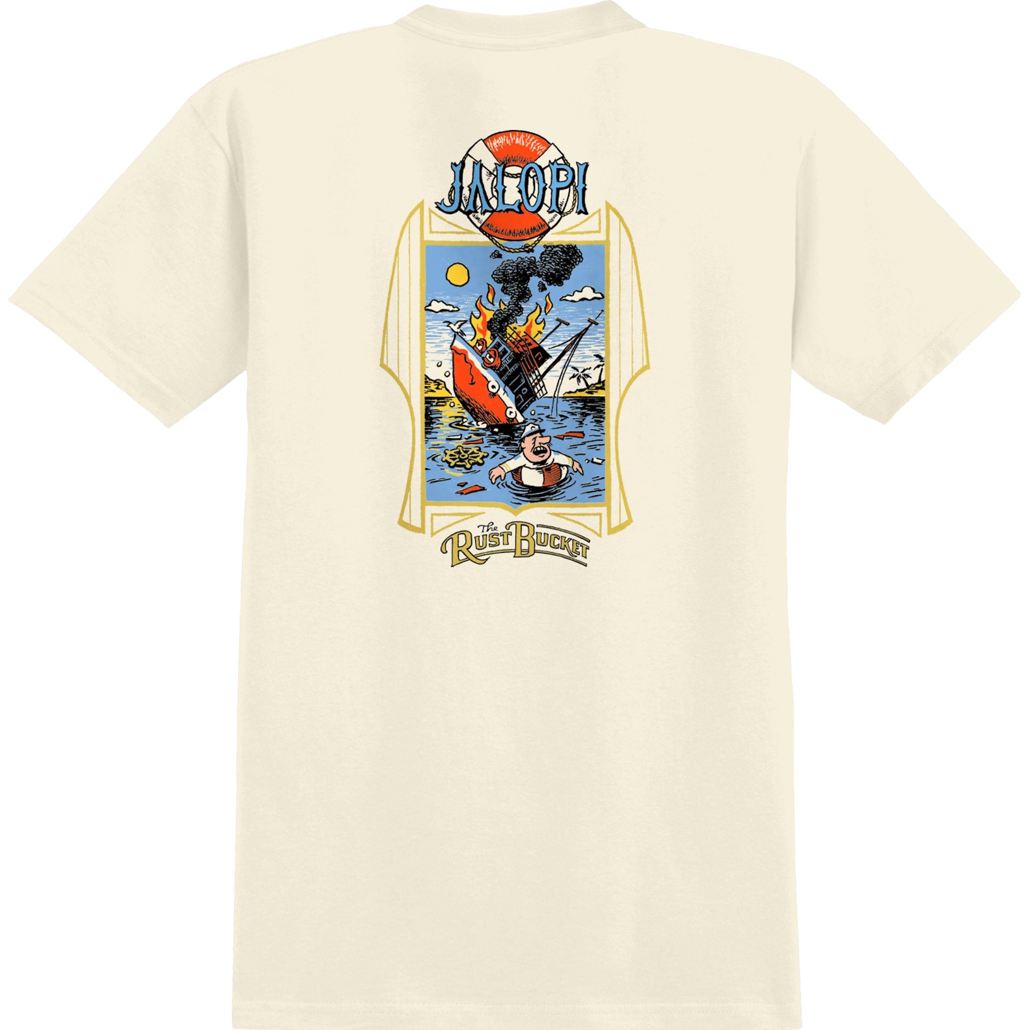 Anti Hero The Rustbucket Tee Heather Bone T Shirt
