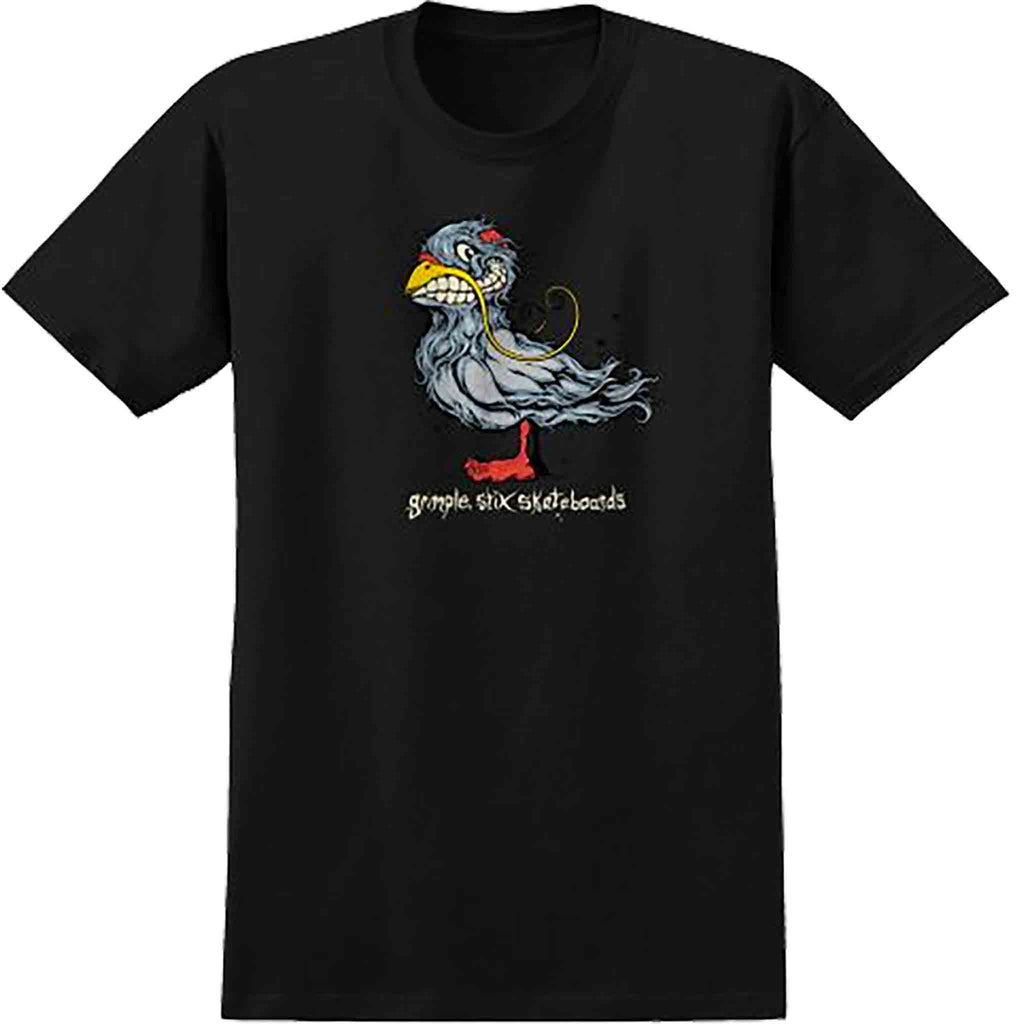 Antihero Grimple Stix Pigeon Tee Black T Shirt
