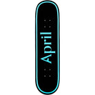 April OG Logo Blue Black Skateboard Deck 8.5" Skateboard