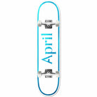 April OG Logo Blue Mini Skateboard Complete 7" Skateboard Complete