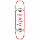 April OG Logo Red Mini Skateboard Complete 7.25" Skateboard Complete