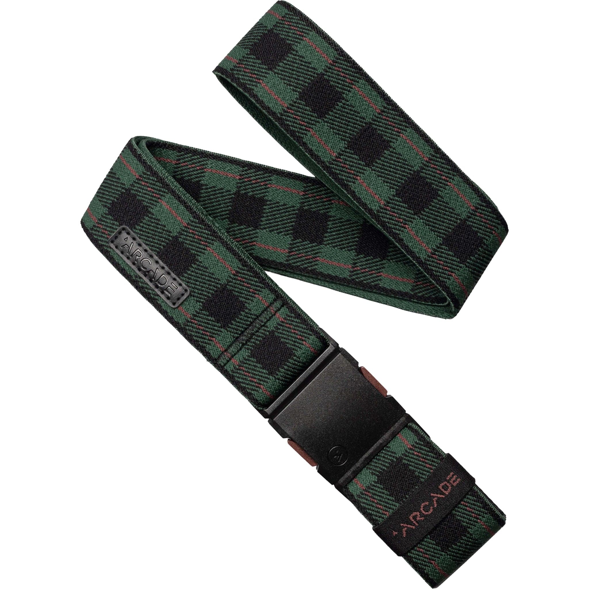 Arcade Plaid Belt Emerald Wine BELT