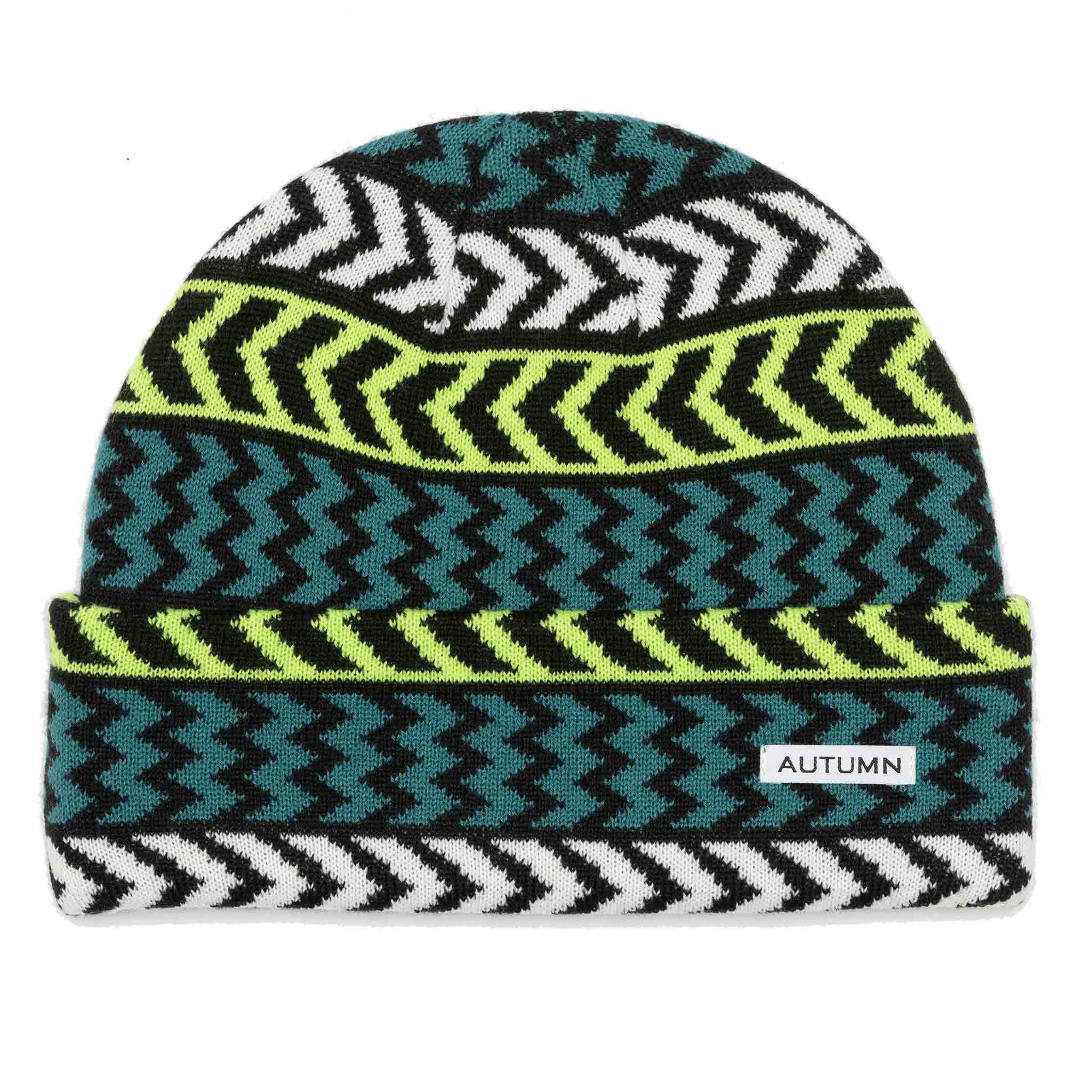 Autumn Chevron Beanie Black Beanie