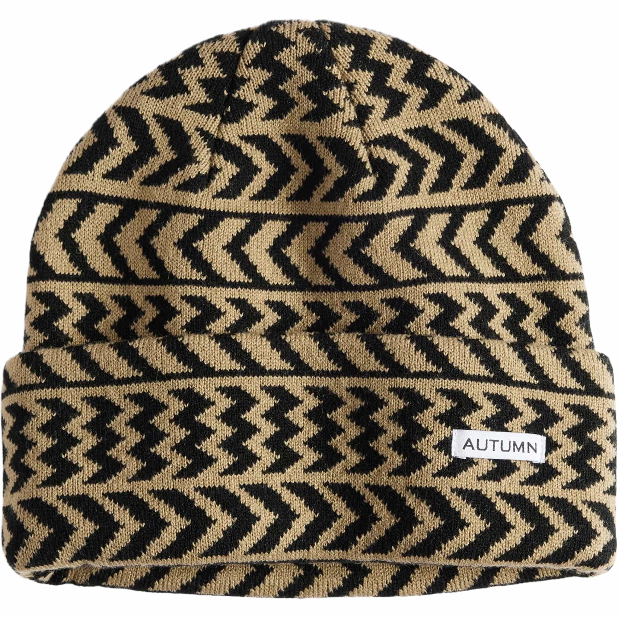 Autumn Chevron Beanie Chinchilla Beanie