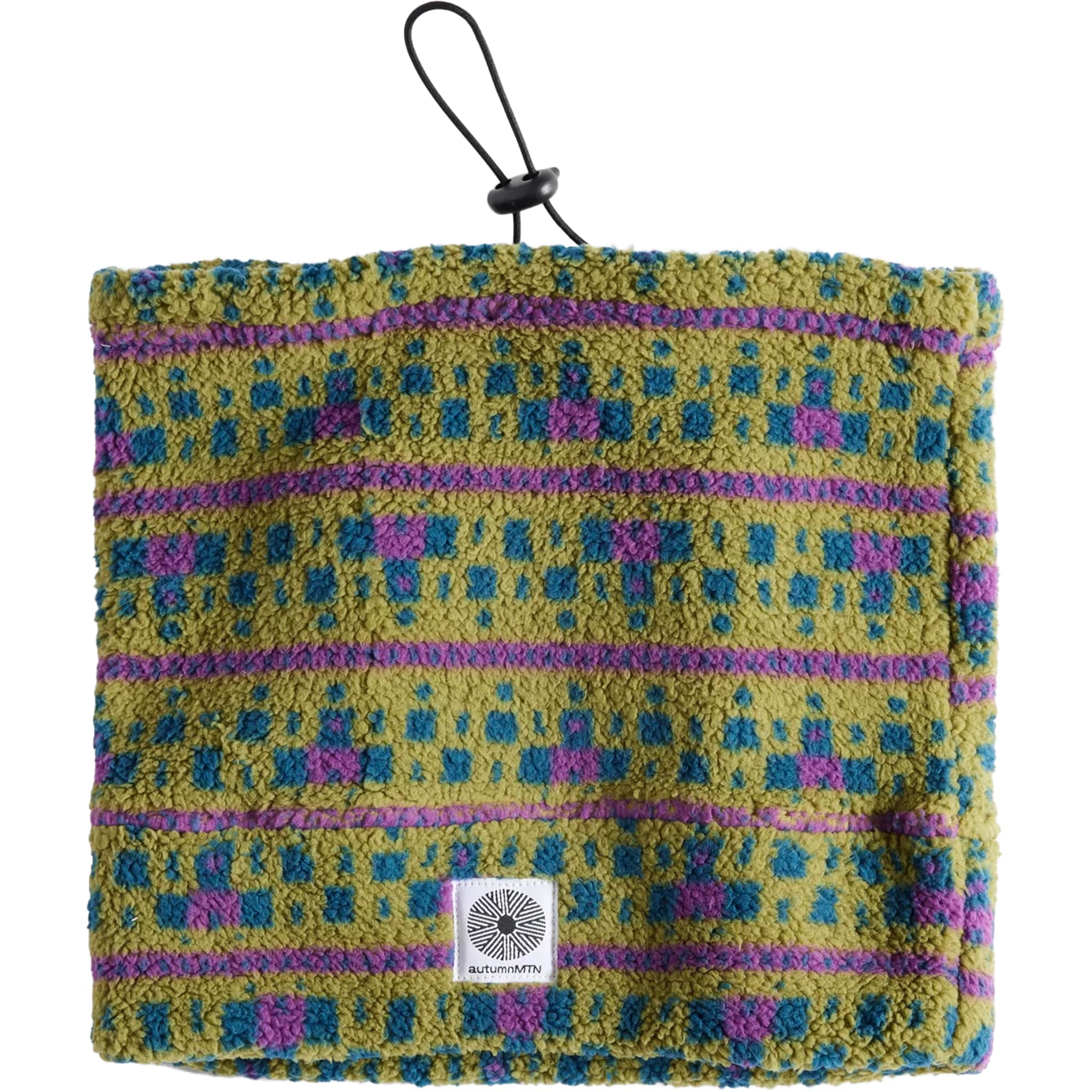 Autumn Convert Fleece Neck Gaiter Green Facemask