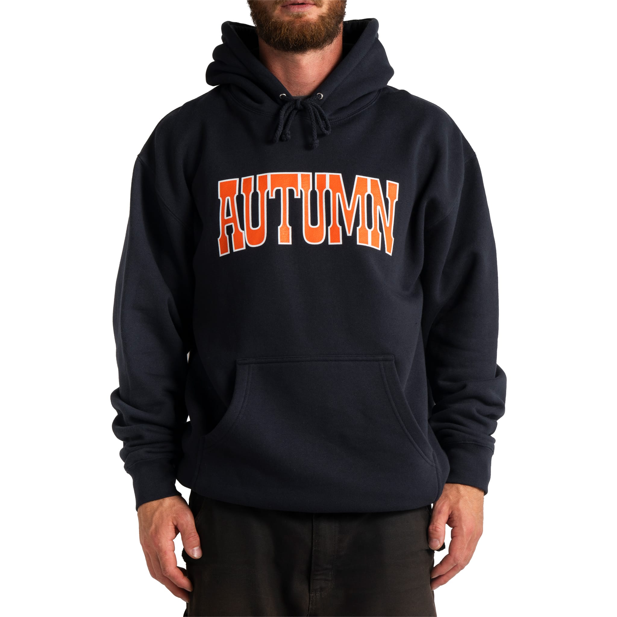 Autumn Crown Fleece Hoodie Navy Sweatshirts